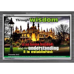 WISDOM AND UNDERSTANDING   Scripture Wall Art   (GWEXALT3782)   "33x25"