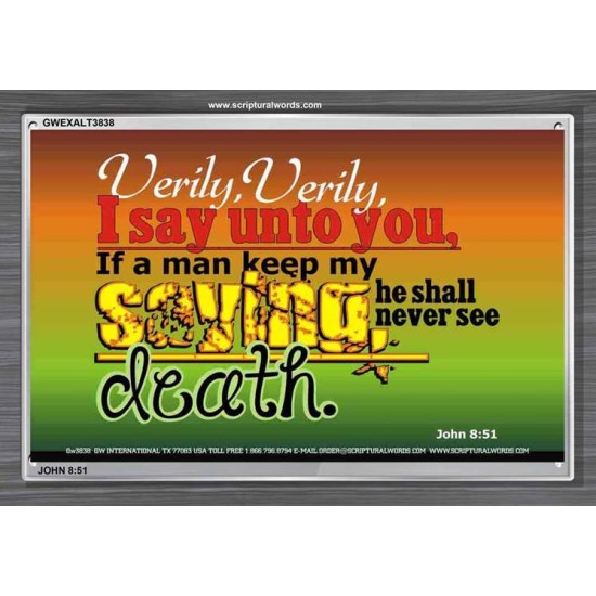 VERILY VERILY   Scripture Art Prints Framed   (GWEXALT3838)   