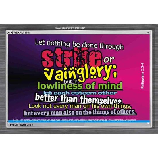 VAIN GLORY   Contemporary Christian Wall Art   (GWEXALT3841)   