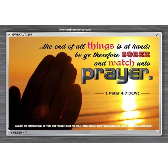 WATCH AND PRAY   Christian Wall Art Poster   (GWEXALT3887)   