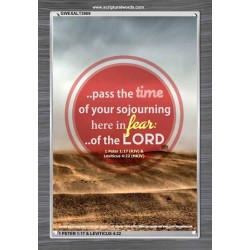 THE TIME OF YOUR SOJOURNING   Frame Bible Verse   (GWEXALT3909)   