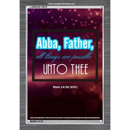 ABBA FATHER   Framed Children Room Wall Decoration   (GWEXALT4078)   