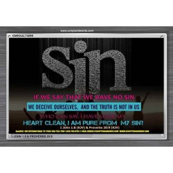SIN   Framed Bible Verse Online   (GWEXALT4095)   