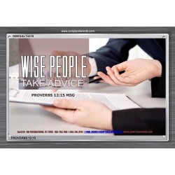 WISE PEOPLE   Bible Verses Frame Online   (GWEXALT4319)   "33x25"