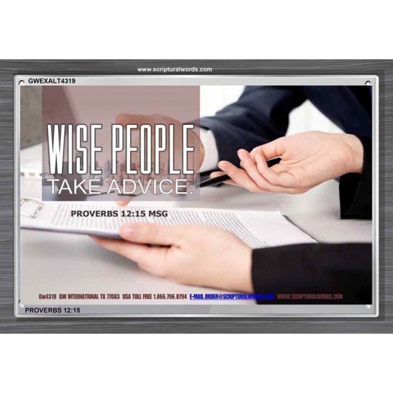 WISE PEOPLE   Bible Verses Frame Online   (GWEXALT4319)   