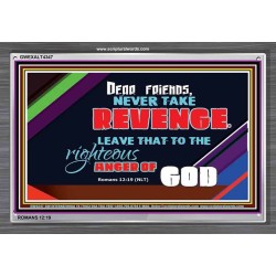 VENGEANCE BELONGS TO GOD   Frame Scriptures Dcor   (GWEXALT4347)   "33x25"