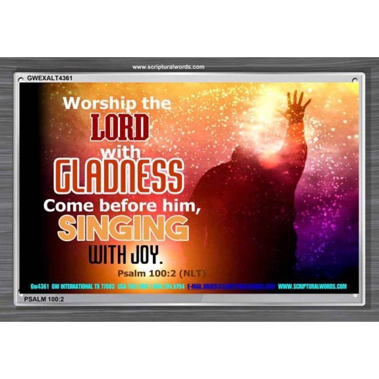 WORSHIP THE LORD   Art & Wall Dcor   (GWEXALT4361)   