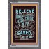 BE SAVED   Encouraging Bible Verse Frame   (GWEXALT4375)   "25x33"