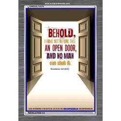 AN OPEN DOOR   Christian Quotes Framed   (GWEXALT4378)   