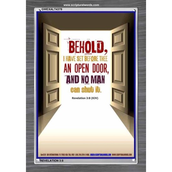 AN OPEN DOOR   Christian Quotes Framed   (GWEXALT4378)   