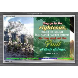 SAY YE TO THE RIGHTEOUS   Printable Bible Verses to Framed   (GWEXALT4447)   