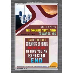 THE THOUGHTS THAT I THINK   Scripture Art Acrylic Glass Frame   (GWEXALT4553)   
