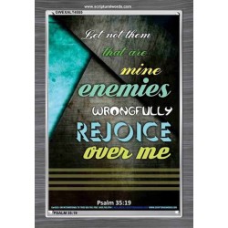 WRONGFULLY REJOICE OVER ME   Acrylic Glass Frame Scripture Art   (GWEXALT4555)   