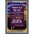 THERE IS A WAY THAT SEEMETH RIGHT   Framed Religious Wall Art    (GWEXALT4694)   "25x33"