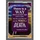 THERE IS A WAY THAT SEEMETH RIGHT   Framed Religious Wall Art    (GWEXALT4694)   