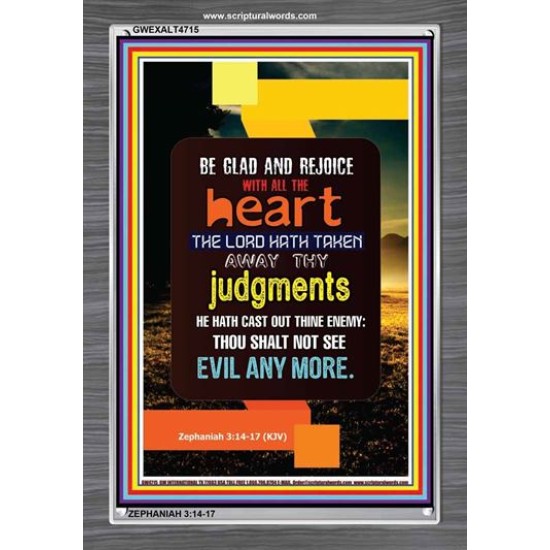 WITH ALL THE HEART   Scripture Art Prints   (GWEXALT4715)   