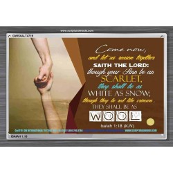 SINS AS SCARLET   Encouraging Bible Verse Frame   (GWEXALT4719)   