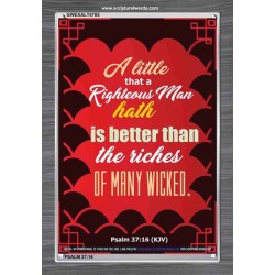 A RIGHTEOUS MAN   Bible Verses  Picture Frame Gift   (GWEXALT4785)   "25x33"