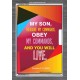 YOU WILL LIVE   Bible Verses Frame for Home   (GWEXALT4788)   