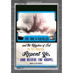 THE TIME IS FULFILLED   Framed Bible Verses   (GWEXALT4956)   