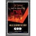 THE WICKED SHALL BE TURNED INTO HELL   Large Frame Scripture Wall Art   (GWEXALT4994)   "25x33"