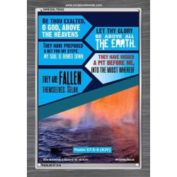 BE THOU EXALTED O GOD ABOVE THE HEAVENS   Contemporary Christian Poster   (GWEXALT5042)   