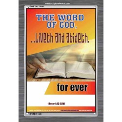 THE WORD OF GOD LIVETH AND ABIDETH   Framed Scripture Art   (GWEXALT5045)   
