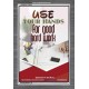 USE YOUR HANDS FOR GOOD HARD WORK   Bible Verse Wall Art Frame   (GWEXALT5059)   