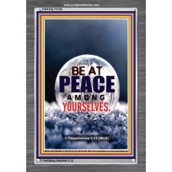 BE AT PEACE AMONG YOURSELVES   Scripture Art Wooden Frame   (GWEXALT5100)   