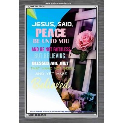 BE NOT FAITHLESS   Framed Guest Room Wall Decoration   (GWEXALT5124)   