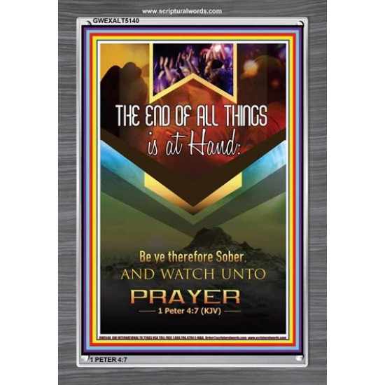 WATCH UNTO PRAYER   Portrait of Faith Wooden Framed   (GWEXALT5140)   