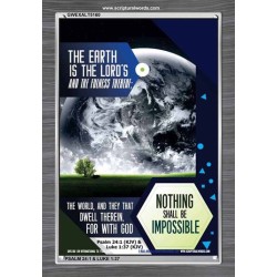 THE WORLD AND THEY THAT DWELL THEREIN   Bible Verse Framed for Home   (GWEXALT5160)   
