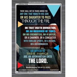 ABOMINATION UNTO THE LORD   Scriptures Wall Art   (GWEXALT5190)   "25x33"
