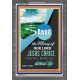 AWAIT THE MERCY OF OUR LORD JESUS CHRIST   Bible Scriptures on Forgiveness Acrylic Glass Frame   (GWEXALT5360)   