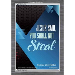 YOU SHALL NOT STEAL   Bible Verses Framed for Home Online   (GWEXALT5411)   