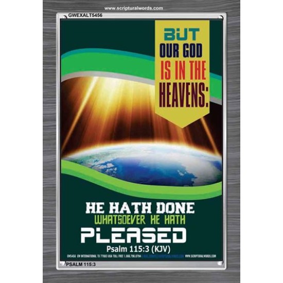 WHATSOEVER HE HATH PLEASED   Frame Bible Verse   (GWEXALT5456)   