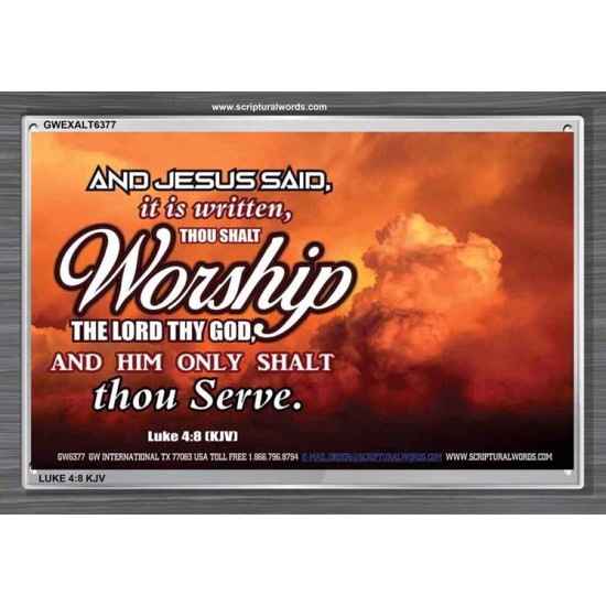 WORSHIP   Home Decor Art   (GWEXALT6377)   