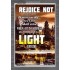 A LIGHT   Scripture Art Acrylic Glass Frame   (GWEXALT6385)   "25x33"