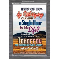 A SINGLE HOUR TO HIS LIFE   Bible Verses Frame Online   (GWEXALT6434)   "25x33"