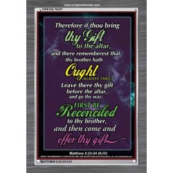 BE RECONCILED TO THY BROTHER   Bible Verse Framed for Home Online   (GWEXALT6437)   