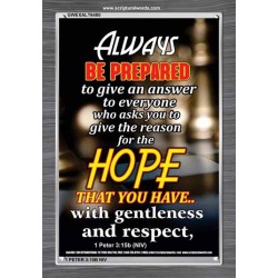 BE PREPARED   Contemporary Christian Poster   (GWEXALT6480)   