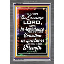 THE SOVEREIGN LORD   Contemporary Christian Wall Art   (GWEXALT6487)   