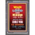 WAIT ON THE LORD   Bible Verses Wall Art Acrylic Glass Frame   (GWEXALT6535)   "25x33"