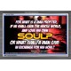 WHAT SHALL A MAN GIVE FOR HIS SOUL   Framed Guest Room Wall Decoration   (GWEXALT6584)   