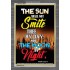 THE SUN SHALL NOT SMITE THEE   Contemporary Christian Art Acrylic Glass Frame   (GWEXALT6658)   "25x33"