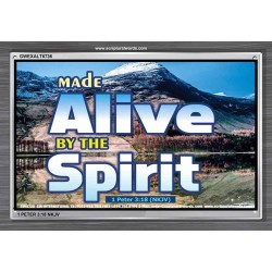 ALIVE BY THE SPIRIT   Framed Guest Room Wall Decoration   (GWEXALT6736)   