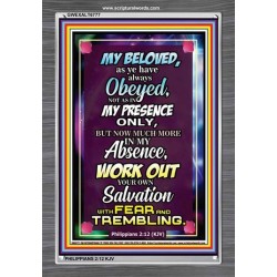 WORK OUT YOUR SALVATION   Christian Quote Frame   (GWEXALT6777)   