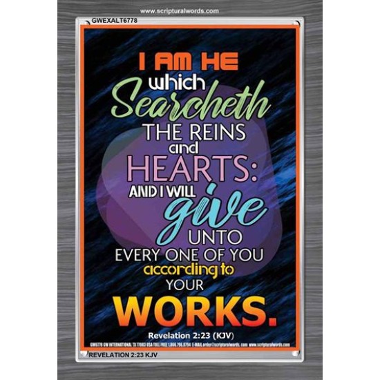 ACCORDING TO YOUR WORKS   Frame Bible Verse   (GWEXALT6778)   