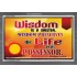 WISDOM   Framed Bible Verse   (GWEXALT6782)   "33x25"