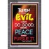 TURN FROM EVIL   Scripture Art   (GWEXALT6785)   "25x33"